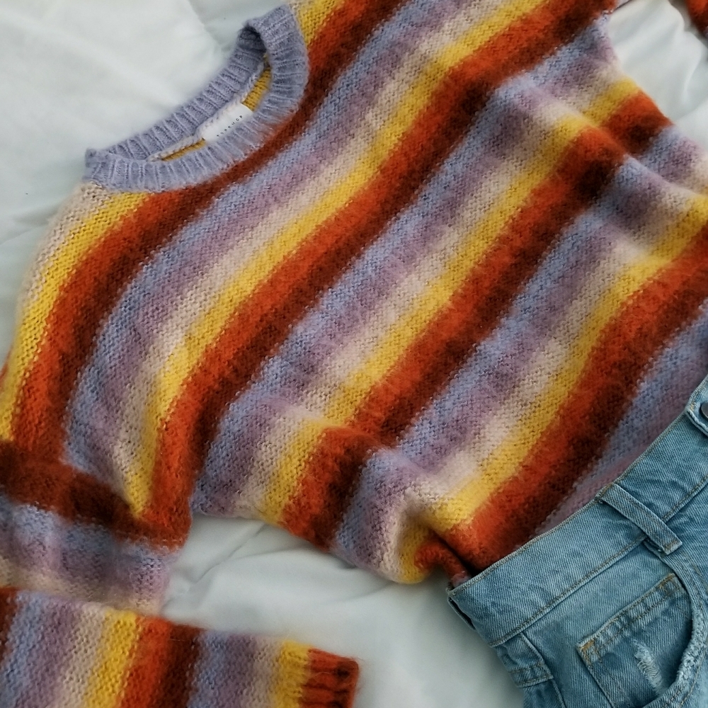 Topshop Striped Sweater